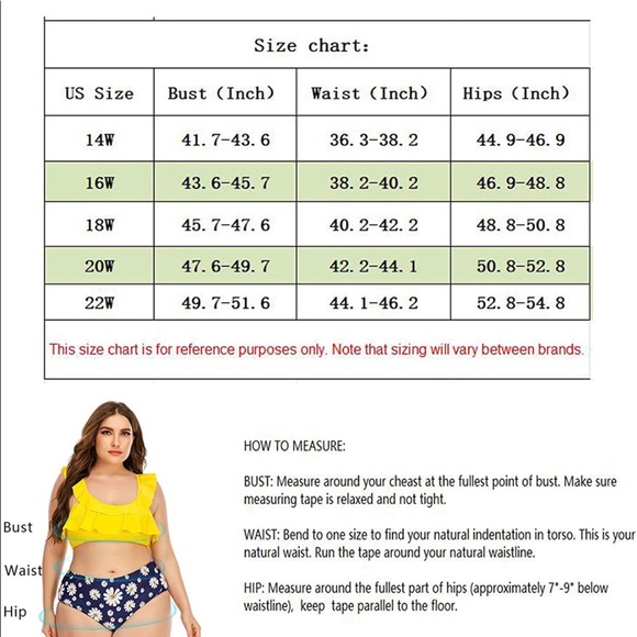 NWOT 22W Tankini & Boy Short Plus Size Swimwear - Picture 5 of 5